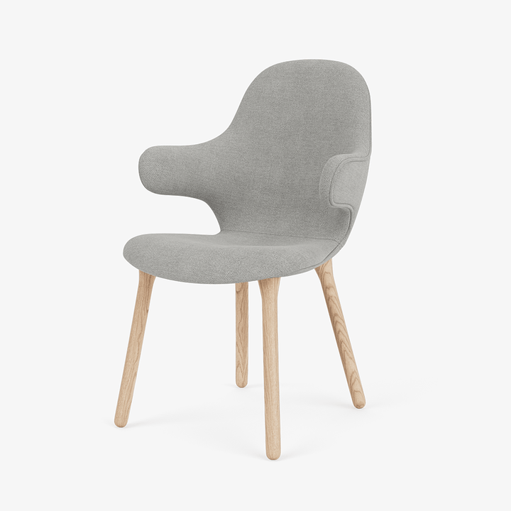 Catch Armchair - Wood Base - &Tradition Chairs - Fiord 0151 - Oiled Oak - HORNE