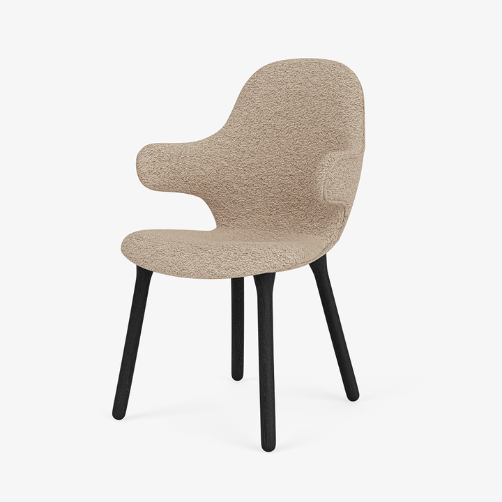 Catch Armchair - Wood Base - &Tradition Chairs - Karakorum 003 - Black Lacquered Oak - HORNE