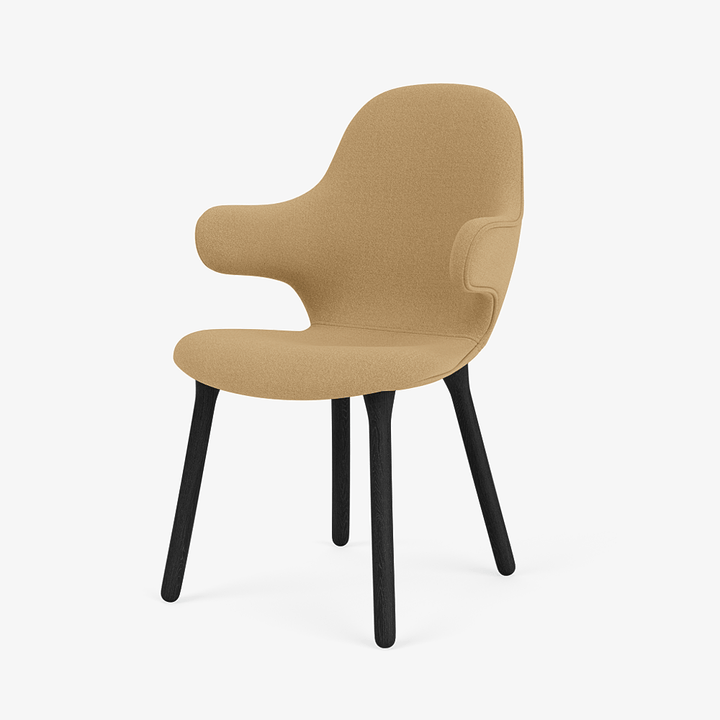 Catch Armchair - Wood Base - &Tradition Chairs - Vidar 0333 - Black Lacquered Oak - HORNE
