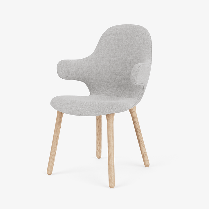 Catch Armchair - Wood Base - &Tradition Chairs - Remix 0123 - Oiled Oak - HORNE