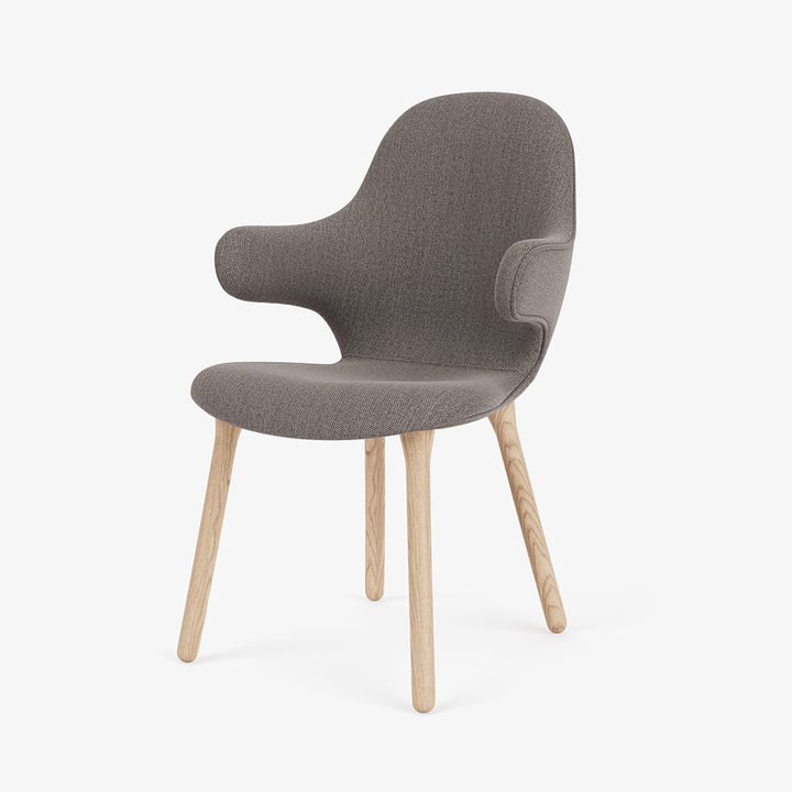 Catch Armchair - Wood Base - &Tradition Chairs - Re - wool 2108 - Oiled Oak - HORNE