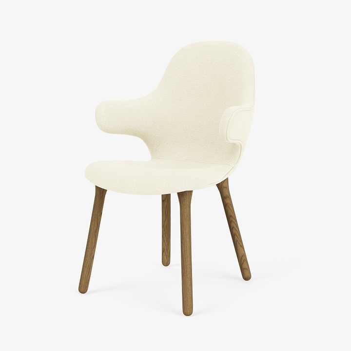 Catch Armchair - Wood Base - &Tradition Chairs - Hallingdal 65 0100 - Smoked Oiled Oak - HORNE