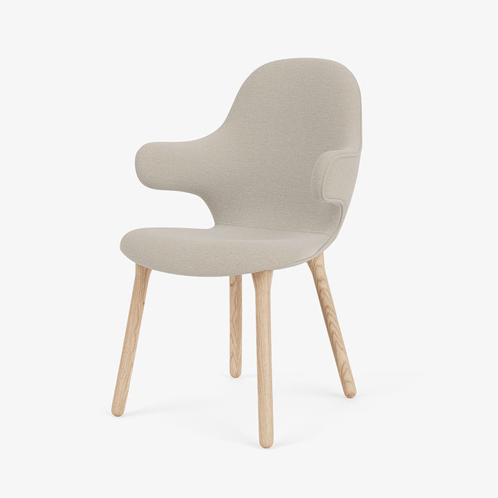 Catch Armchair - Wood Base - &Tradition Chairs - Steelcut Trio 0213 - Oiled Oak - HORNE
