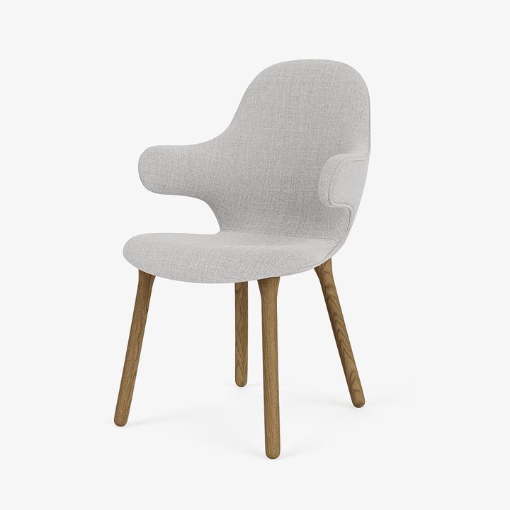 Catch Armchair - Wood Base - &Tradition Chairs - Remix 0123 - Smoked Oiled Oak - HORNE