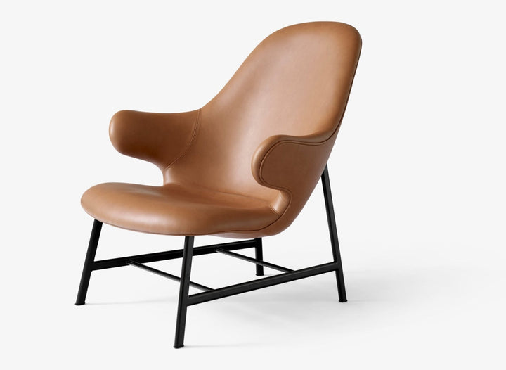 Catch Lounge Chair - Flat Tube Base - &Tradition Chairs - Noble Leather Cognac - HORNE