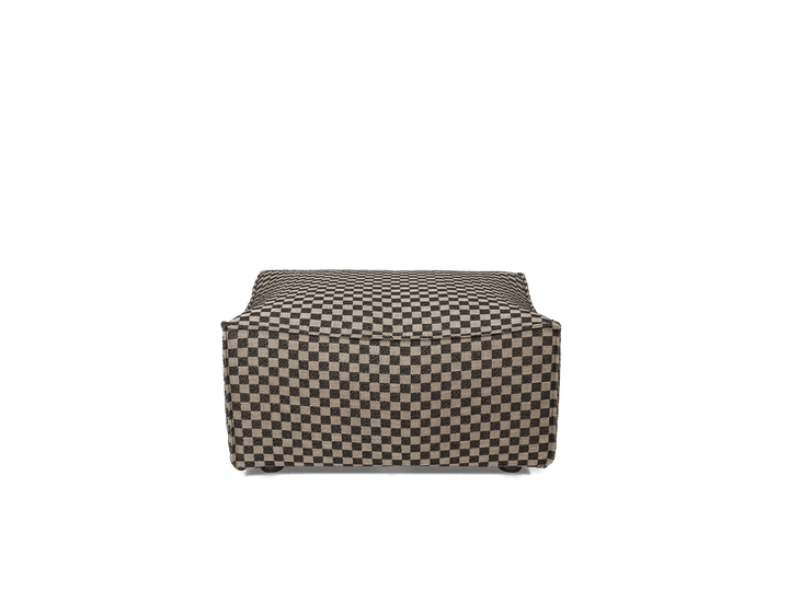 Catena Pouf Rectangular - S501 - Ferm Living Stools + Benches + Ottomans - Check - Sand/Black - HORNE