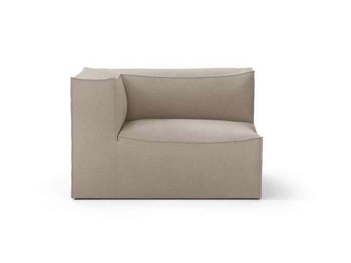 Catena Sofa Armrest Left - Ferm Living Sofas - Small - S400 - Soft Bouclé - Off - White/Sand - HORNE