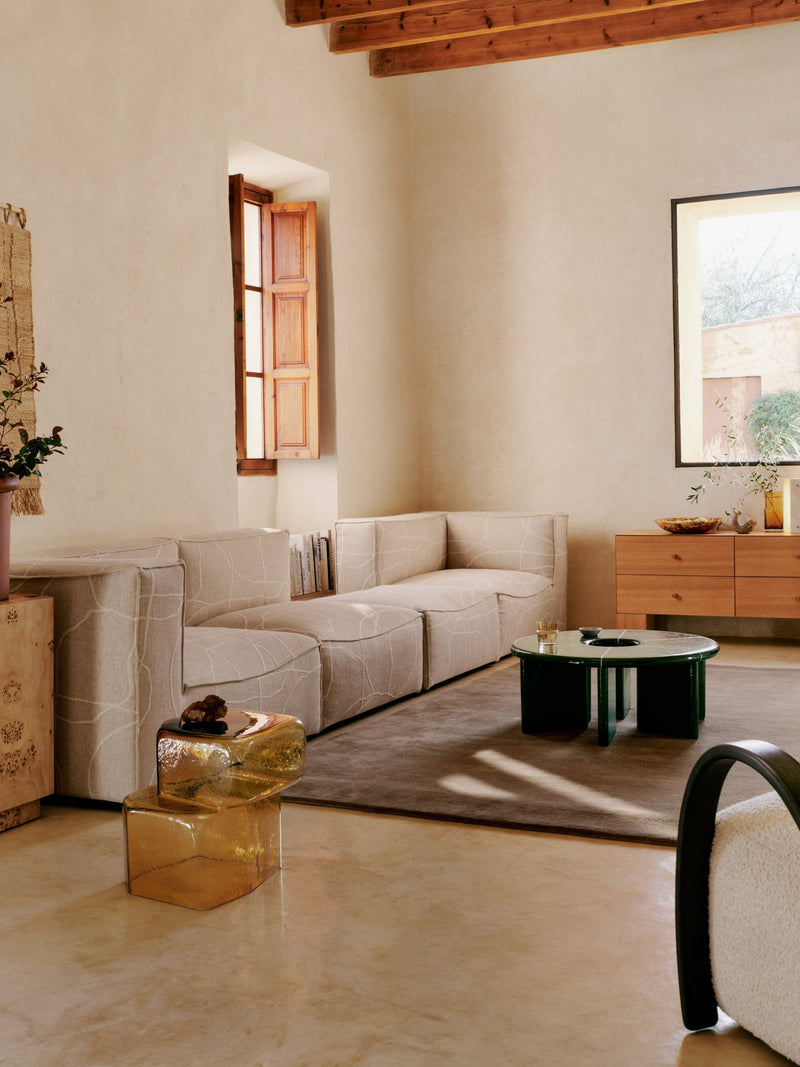 Catena Sofa Armrest Left - S400 - Ferm Living Sofas - Rich Linen - Natural - HORNE