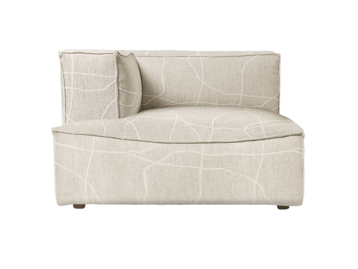 Catena Sofa Chaise Longue Left - L600 - Ferm Living Sofas - Can Lis - Sand/Off - White - HORNE