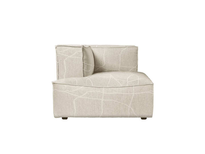 Catena Sofa Chaise Longue Left - S600 - Ferm Living Sofas - Can Lis - Sand/Off - White - HORNE