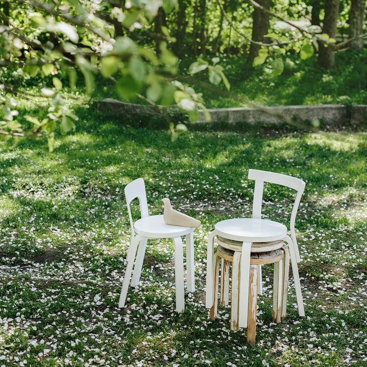 Chair 68 Natural Lacquered by Alvar Aalto - Artek Chairs - Black - HORNE