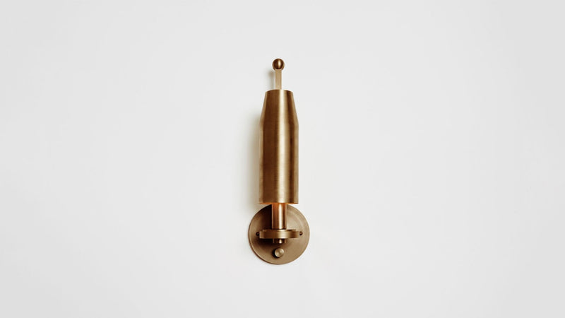 Chamber Sconce - Workstead - Wall Sconces - Hardwired - Hewn Brass - HORNE