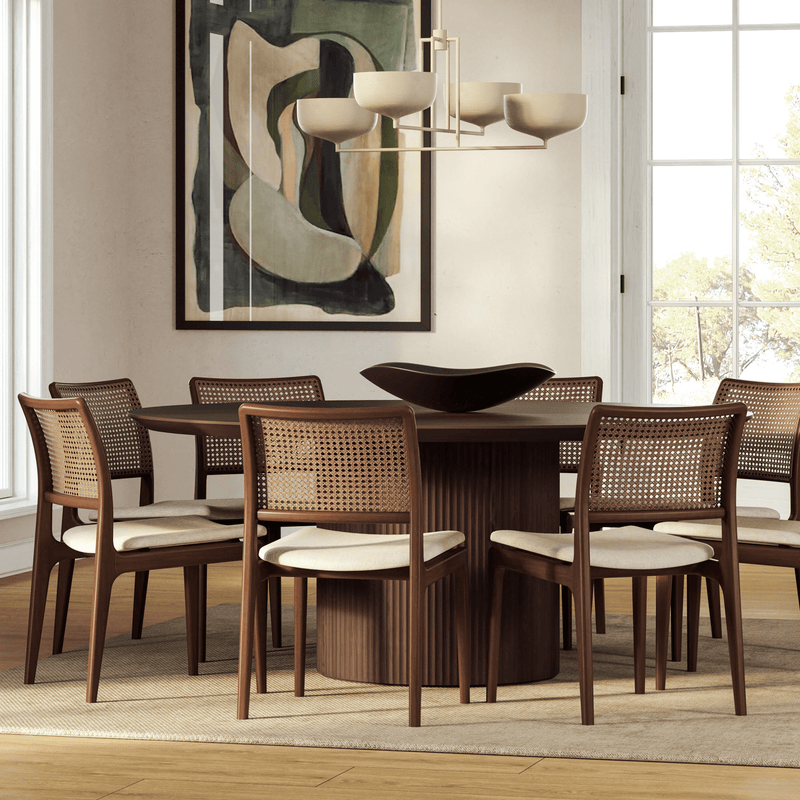 Charlotte Cane Side Chair - Urbia Chairs - Medley Ivory Ebano Natural - HORNE