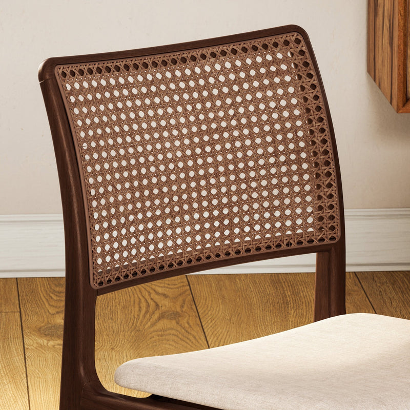Charlotte Cane Side Chair - Urbia Chairs - Medley Ivory Ebano Natural - HORNE