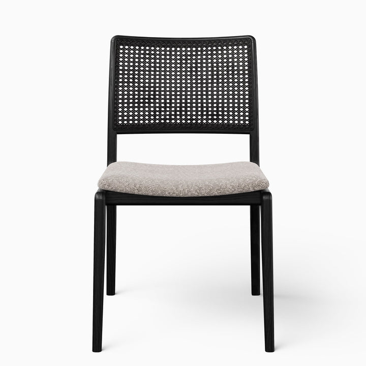 Charlotte Cane Side Chair - Urbia Chairs - Medley Ivory Nogal - HORNE
