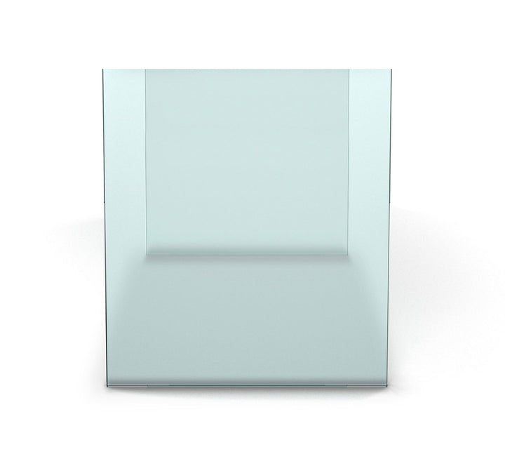 Clear Glass Slab Table Base - Dining Height - Set of 2 - Urbia Table + Task - HORNE