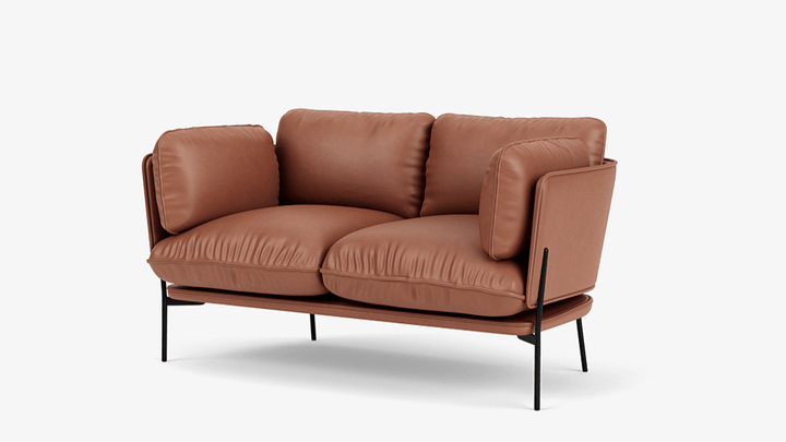 Cloud 2 - Seater Sofa - &Tradition Sofas - Noble Leather Cognac - HORNE