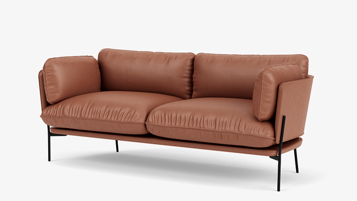 Cloud 3 - Seater Sofa - &Tradition Sofas - Noble Leather Cognac - HORNE