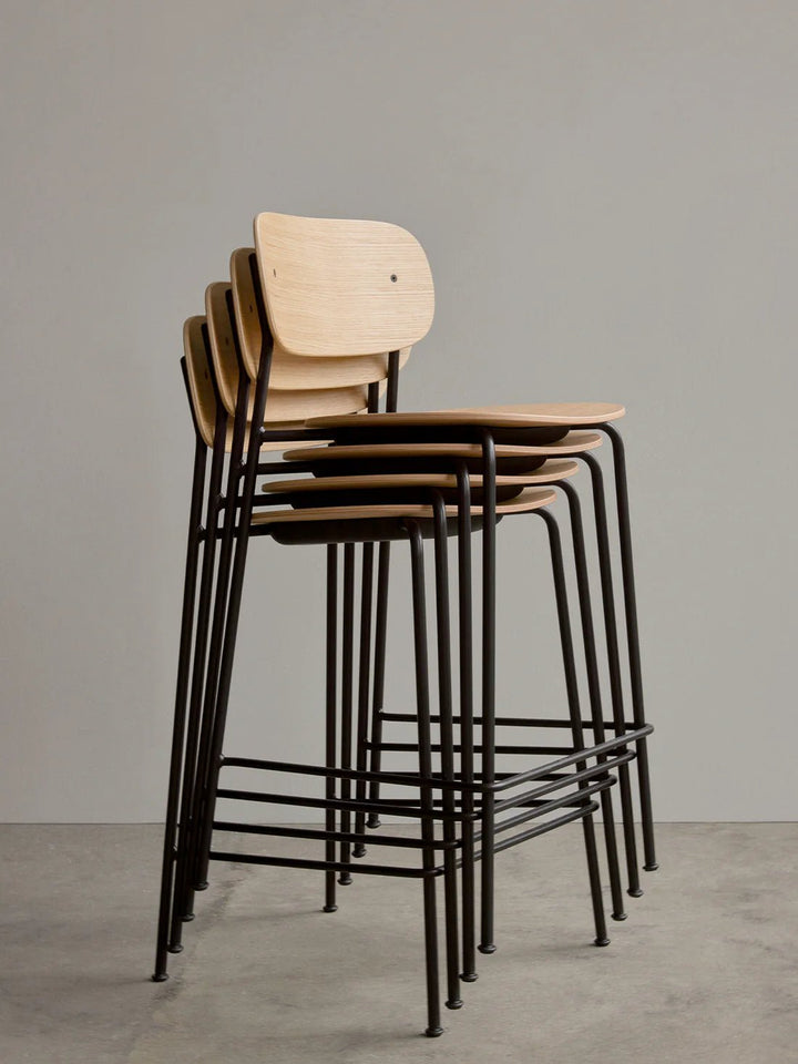 Co Bar Chair - Un - Upholstered - Audo Copenhagen Chairs - Dark Stained Oak - HORNE