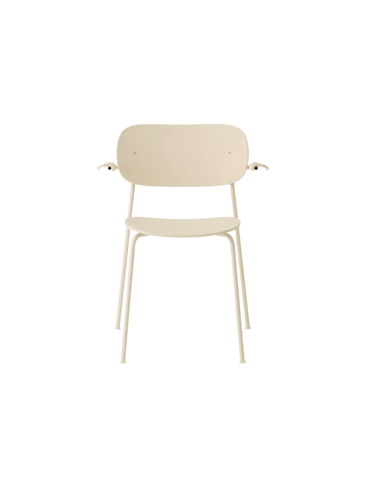 Co Dining Chair - Outdoor - Audo Copenhagen Chairs - With Armrest - Ivory - HORNE