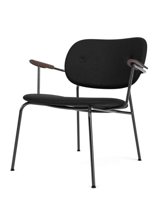 Co Lounge Chair - Fully Upholstered - Audo Copenhagen Chairs - Dark Stained Oak | Sierra 1001 - HORNE