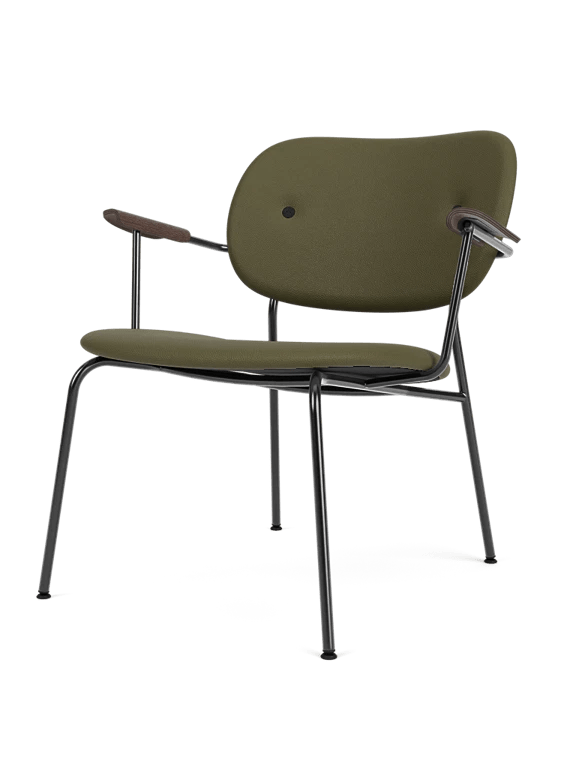 Co Lounge Chair - Fully Upholstered - Audo Copenhagen Chairs - Dark Stained Oak | Sierra 0441 - HORNE