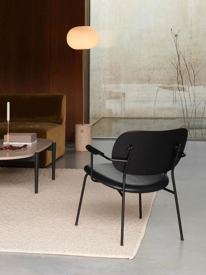 Co Lounge Chair - Seat Upholstered - Audo Copenhagen Chairs - Natural Oak | Audo Bouclé 02 - HORNE