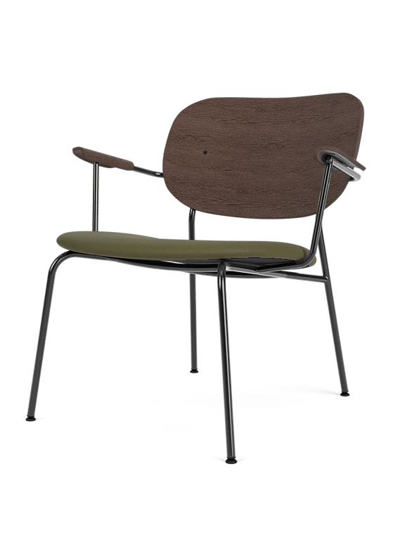 Co Lounge Chair - Seat Upholstered - Audo Copenhagen Chairs - Dark Stained Oak | Sierra 0441 - HORNE
