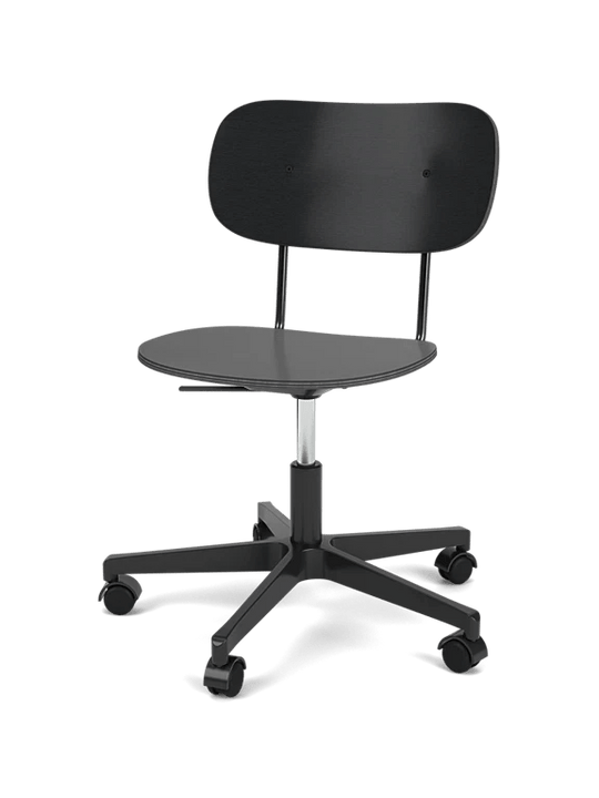 Co Task Chair - Un - Upholstered - Audo Copenhagen Chairs - Without armrests - Black Oak - Black aluminium - HORNE