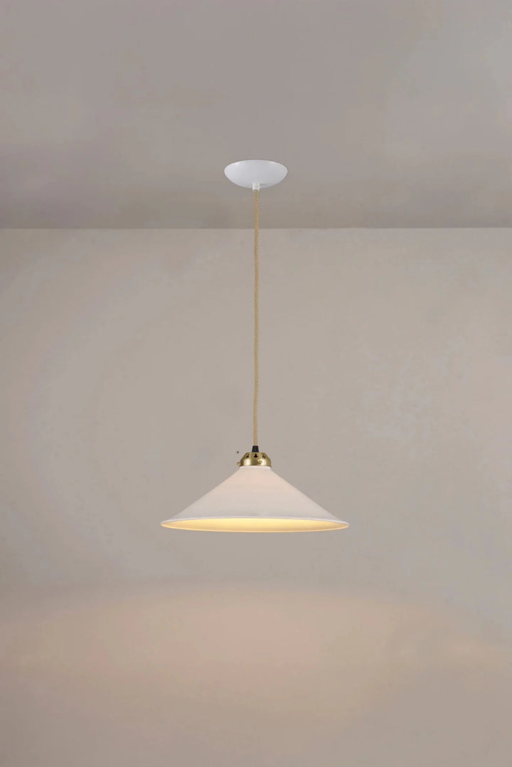 Cobb Plain Pendant - Large - Original BTC Pendants - Satin Brass - HORNE