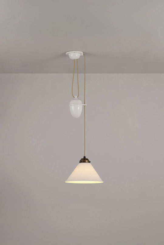 Cobb Rise & Fall Small Pendant - Original BTC Pendants - Antique Brass - HORNE