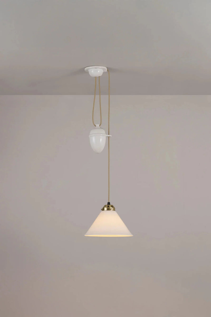 Cobb Rise & Fall Small Pendant - Original BTC Pendants - Antique Brass - HORNE
