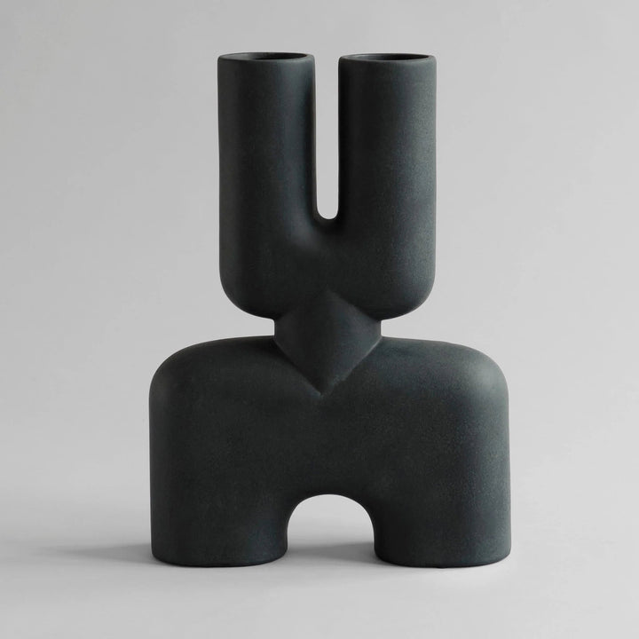 Cobra Vase Double - 101 Copenhagen Vases - Hexa - Black - HORNE