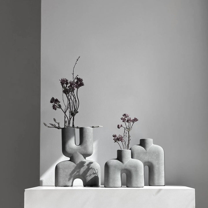 Cobra Vase Double - 101 Copenhagen Vases - Mini - Dark Grey - HORNE