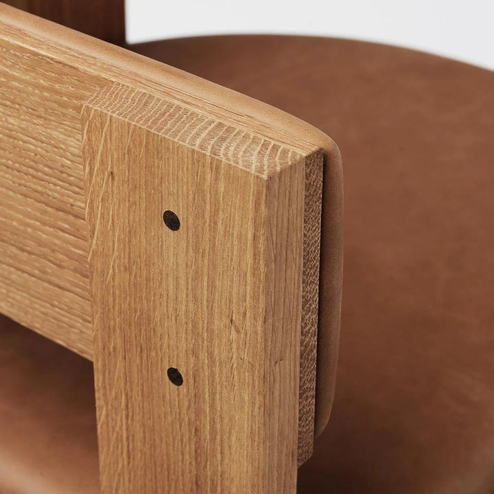 Collector Dining Chair - Kristina Dam Chairs - with leather padding - HORNE
