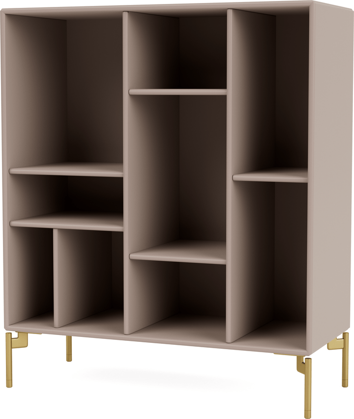 Compile Decorative Shelf - With Legs - Montana - Shelving - Mushroom - Brass - HORNE