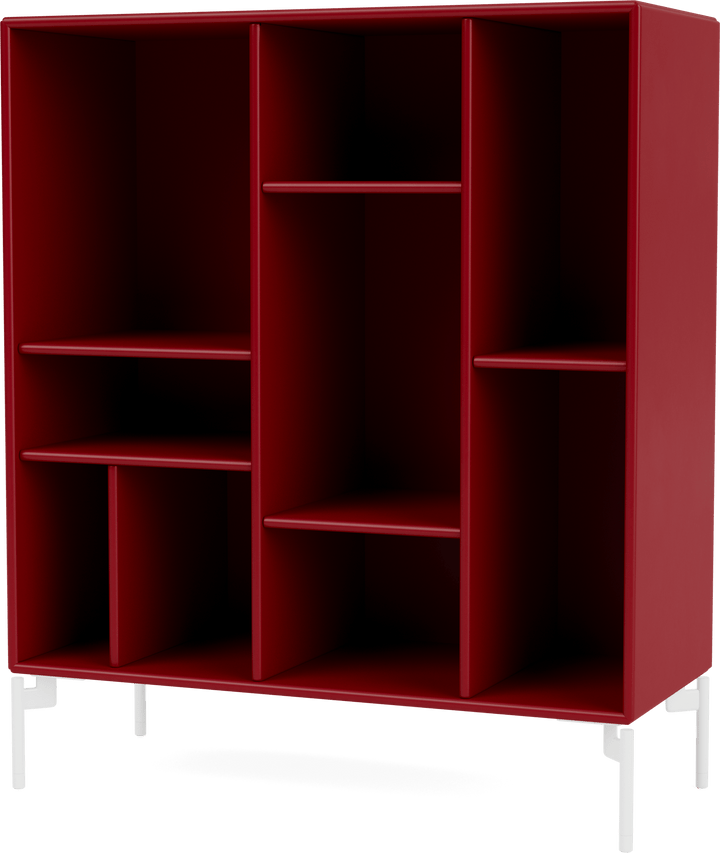 Compile Decorative Shelf - With Legs - Montana - Shelving - Beetroot - Snow - HORNE