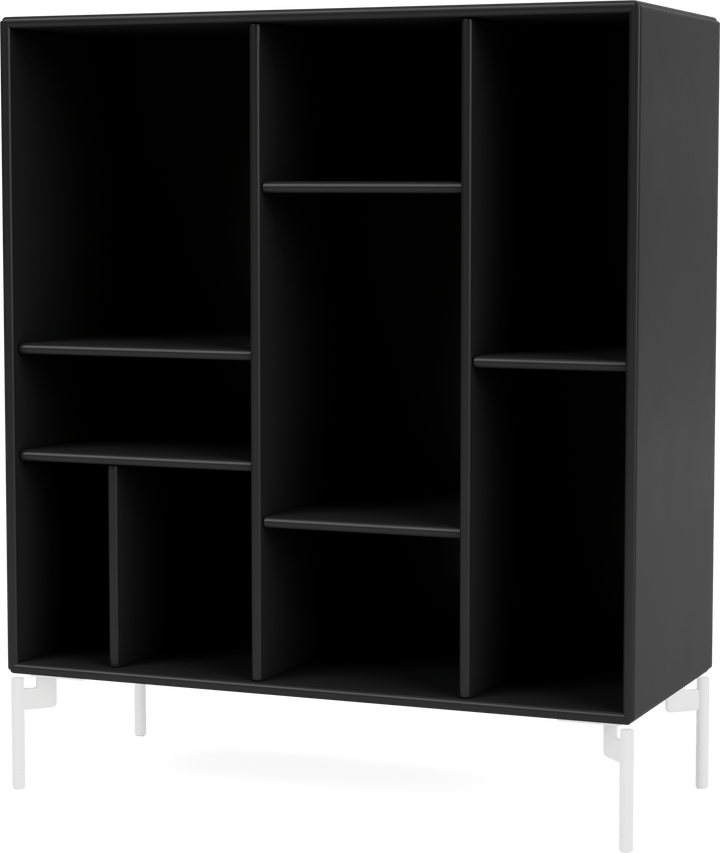 Compile Decorative Shelf - With Legs - Montana - Shelving - Black - Snow - HORNE