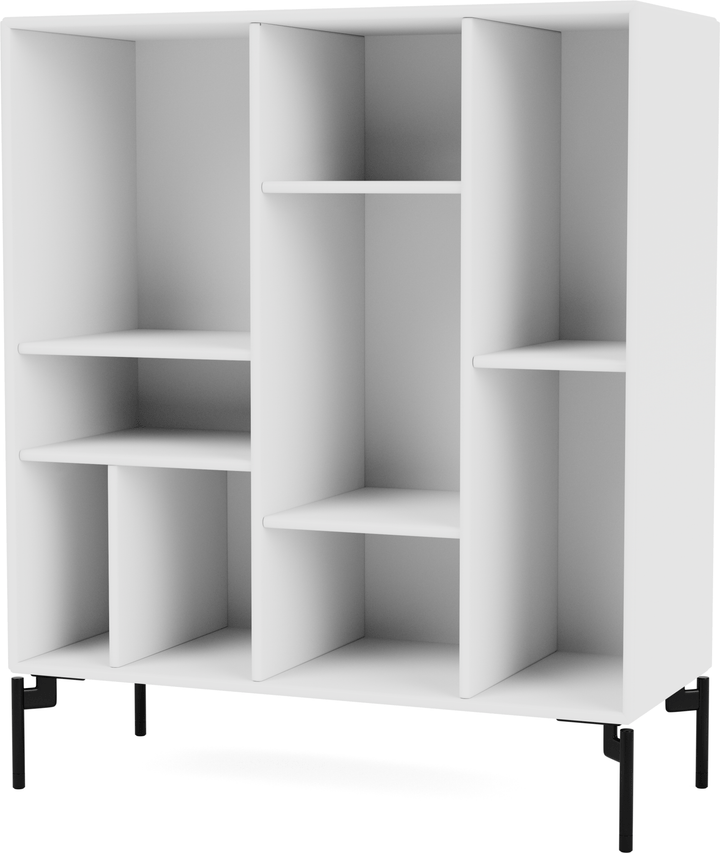 Compile Decorative Shelf - With Legs - Montana - Shelving - New White - Black - HORNE