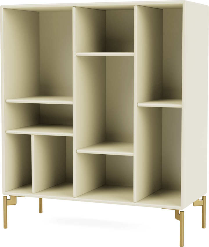 Compile Decorative Shelf - With Legs - Montana - Shelving - Vanilla - Brass - HORNE