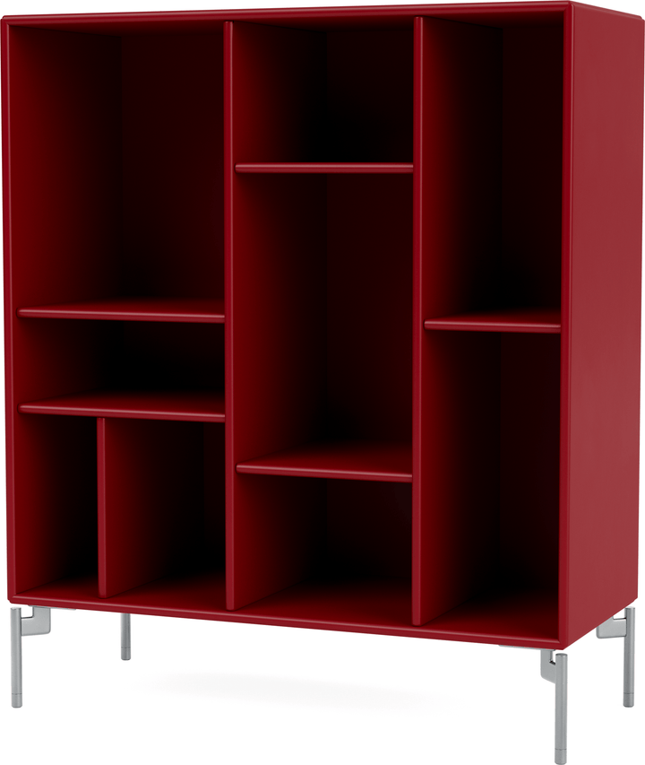 Compile Decorative Shelf - With Legs - Montana - Shelving - Beetroot - Matte Chrome - HORNE