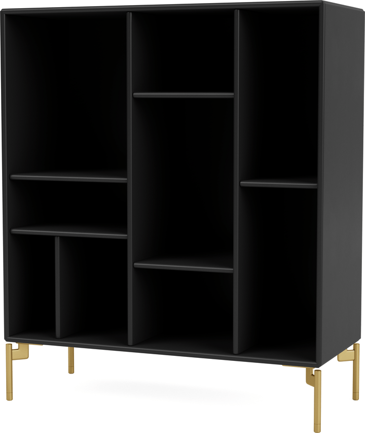 Compile Decorative Shelf - With Legs - Montana - Shelving - Black - Brass - HORNE