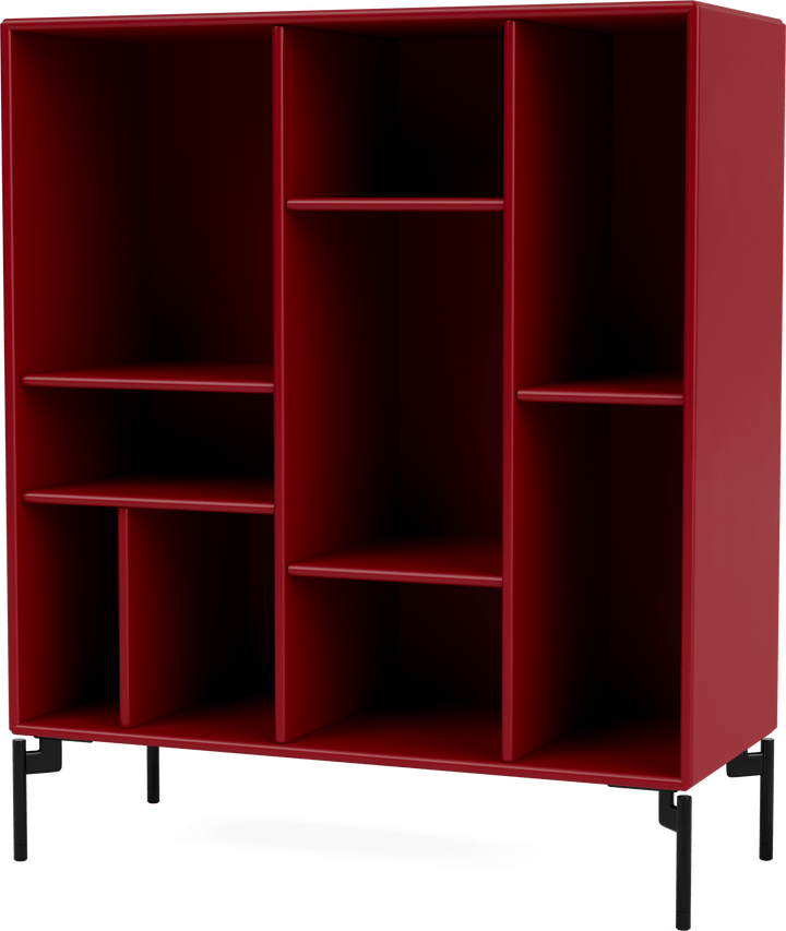 Compile Decorative Shelf - With Legs - Montana - Shelving - Beetroot - Black - HORNE