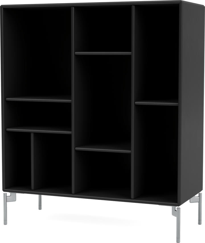 Compile Decorative Shelf - With Legs - Montana - Shelving - Black - Matte Chrome - HORNE