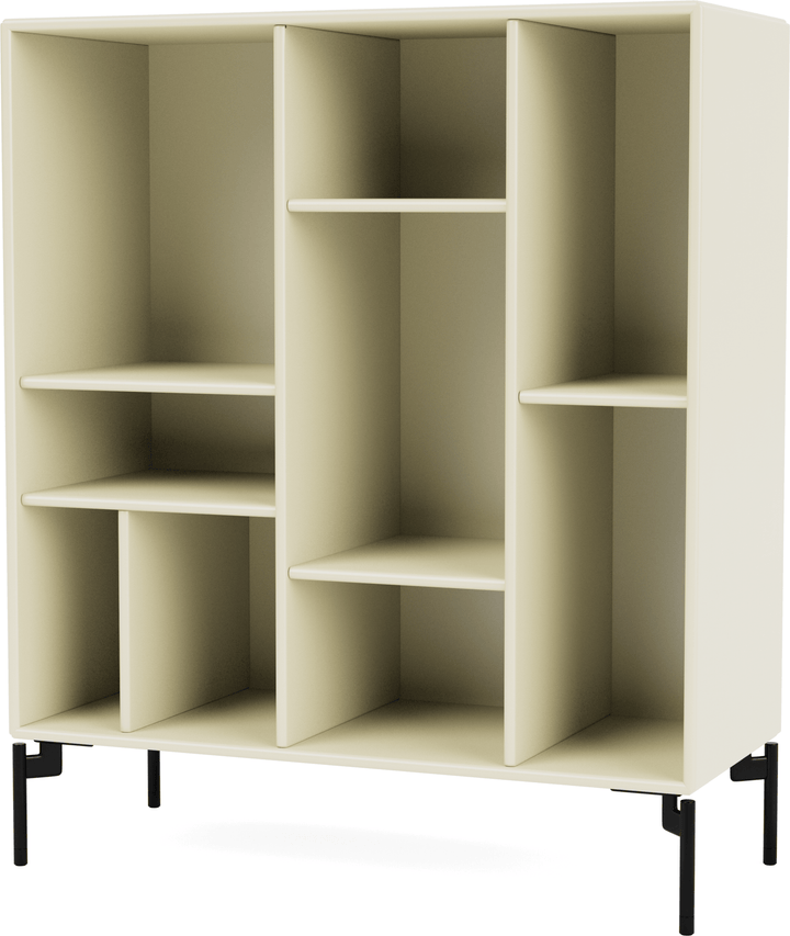 Compile Decorative Shelf - With Legs - Montana - Shelving - Vanilla - Black - HORNE