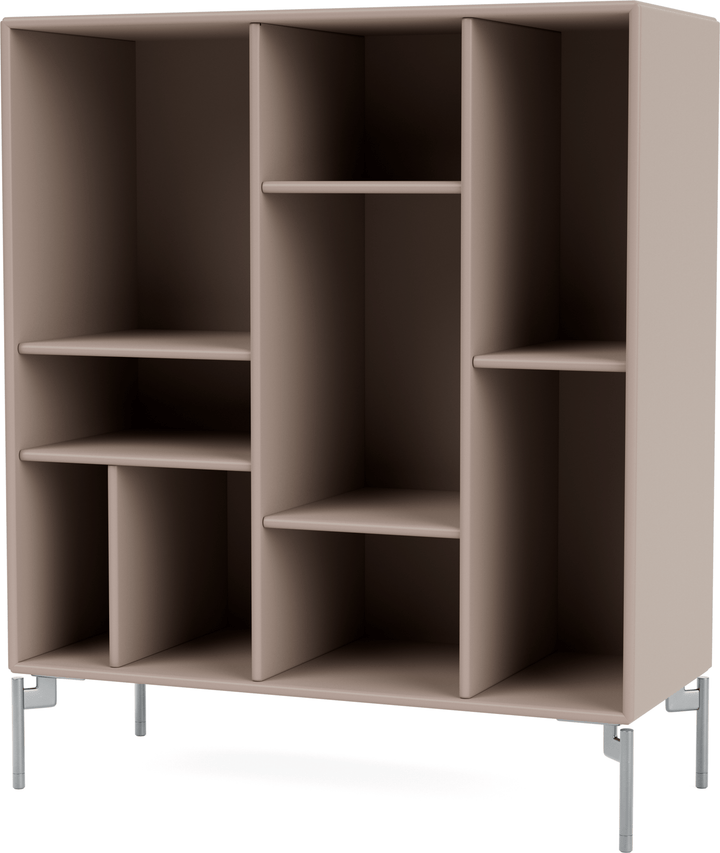 Compile Decorative Shelf - With Legs - Montana - Shelving - Mushroom - Matte Chrome - HORNE
