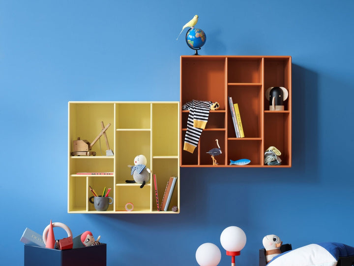 Compile Decorative Shelf - With Legs - Montana - Shelving - Vanilla - Brass - HORNE