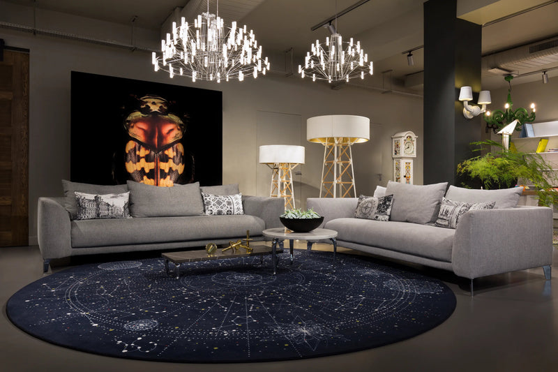 Construction Lamp Floor - Moooi Lighting - Black - Medium - HORNE