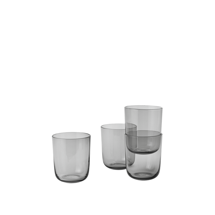 Corky Glasses - Set of 4 - Muuto Glassware - Grey - Tall - HORNE