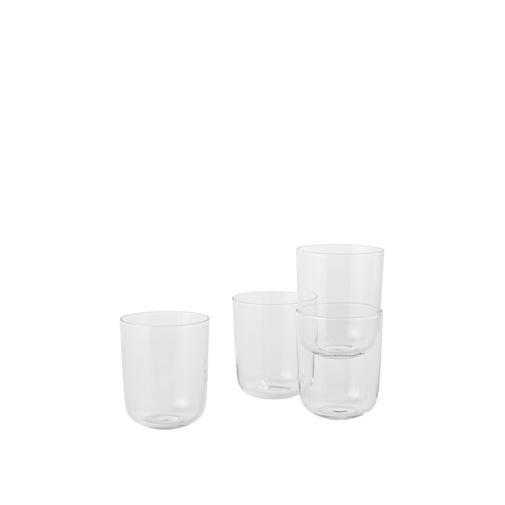 Corky Glasses - Set of 4 - Muuto Glassware - Clear - Tall - HORNE
